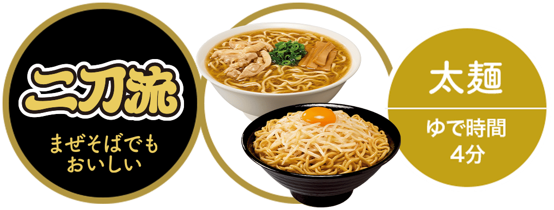 太麺 ゆで時間 4分